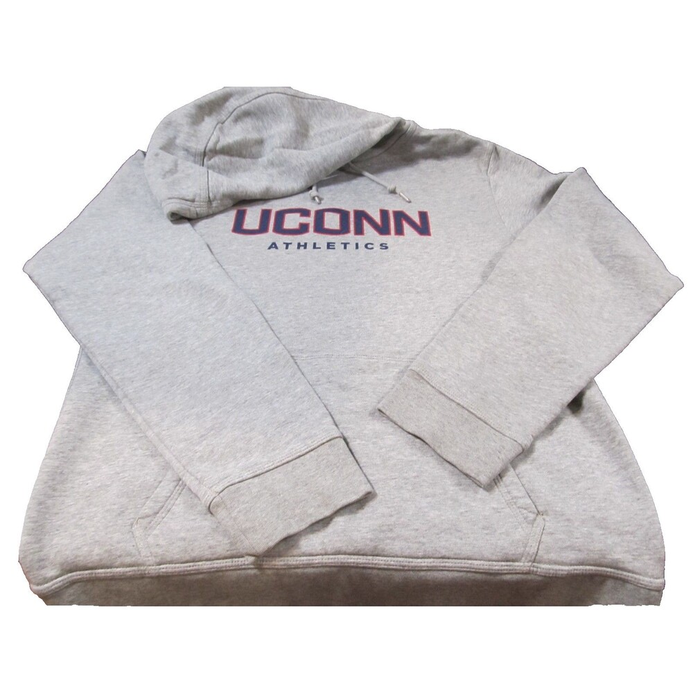 Nike UConn Huskies Gray Hoodie Women’s / Men Athletics Pullover Sweatshirt - Picture 1 of 7